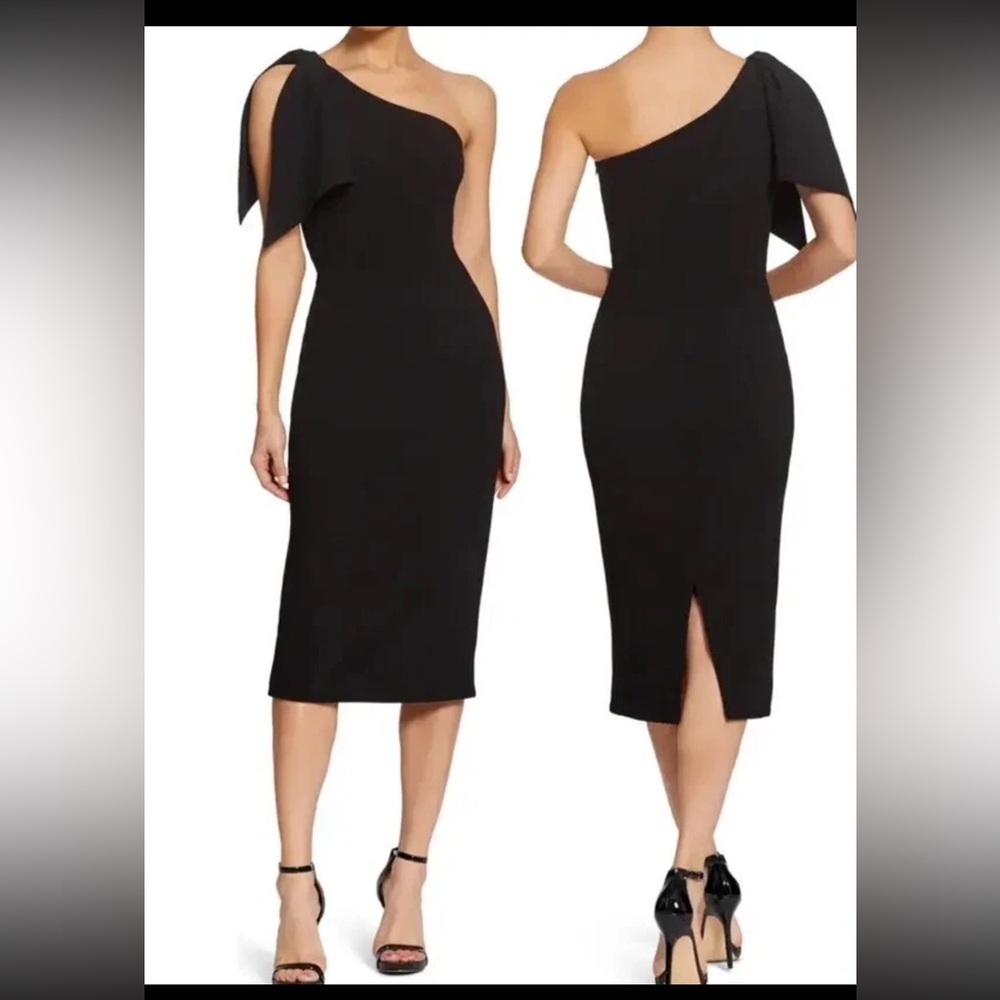 Dress the Population Black One Shoulder Dress